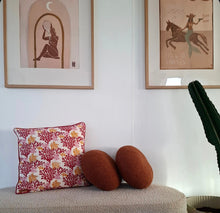 Load image into Gallery viewer, Cushion cover~Coral~ red or blue