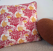 Load image into Gallery viewer, Cushion cover~Coral~ red or blue