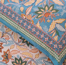 Load image into Gallery viewer, Pillow slip pair "Edith double sided white/blue"