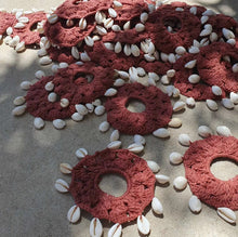 Load image into Gallery viewer, shelly &quot;crochet scrunchie&quot; rust
