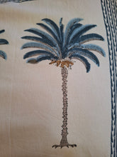 Load image into Gallery viewer, Pillow slip pair "palm" blue
