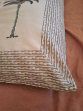 Load image into Gallery viewer, Pillow slip pair "palm" grey
